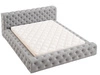 Polsterbett mit Bettkasten und Lattenrost 160x200 Palini Grau