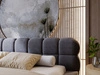 Polsterbett mit Bettkasten und Lattenrost 140x200 Plaza Dunkelgrau