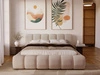 Polsterbett mit Bettkasten und Lattenrost 120x200 Doria Beige