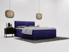 Boxspringbett mit Bettkasten 120x200 Forte Dunkelblau