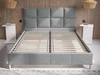 Polsterbett mit Lattenrost 140x200 Luxe Dunkelgrau