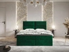 Boxspringbett mit Bettkasten 140x200 Hera Grün
