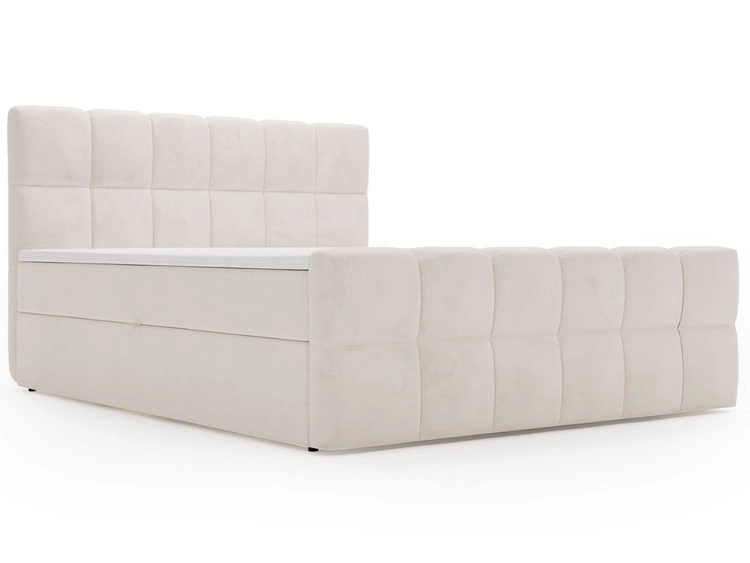Boxspringbett mit Bettkasten 200x200 Alicante Beige