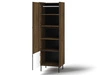 Kleiderschrank 59 cm Pascale Nussbaum Warmia, Schwarz