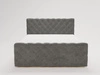 Boxspringbett mit Bettkasten 120x200 Lunaris Dunkelgrau