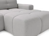 Ecksofa L-Form Rechts mit Schlaffunktion und Bettkasten Montero Grau
