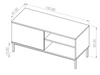 TV-Lowboard mit Türen 100 cm Soroko Schwarz