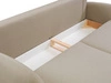 Schlafsofa mit Bettfunktion und Bettkasten Alta Braun