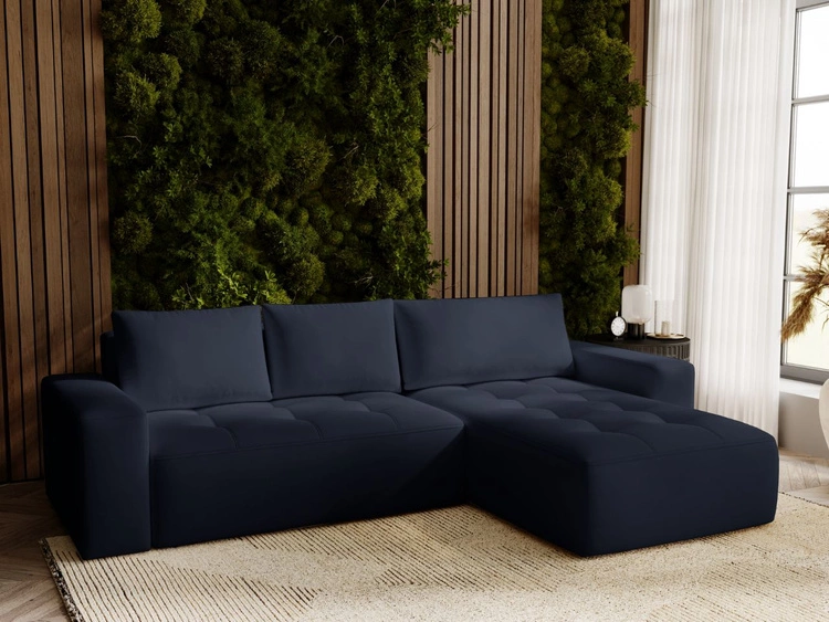 Ecksofa L-Form Rechts mit Schlaffunktion und Bettkasten Portland Anthrazit