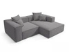 Ecksofa L Rechts Vellaro Dunkelgrau