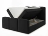 Boxspringbett mit Bettkasten 120x200 Campi Schwarz