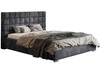 Polsterbett mit Bettkasten und Lattenrost 120x200 Terra Dunkelgrau