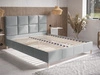 Polsterbett mit Lattenrost 160x200 Luxe Hellgrau