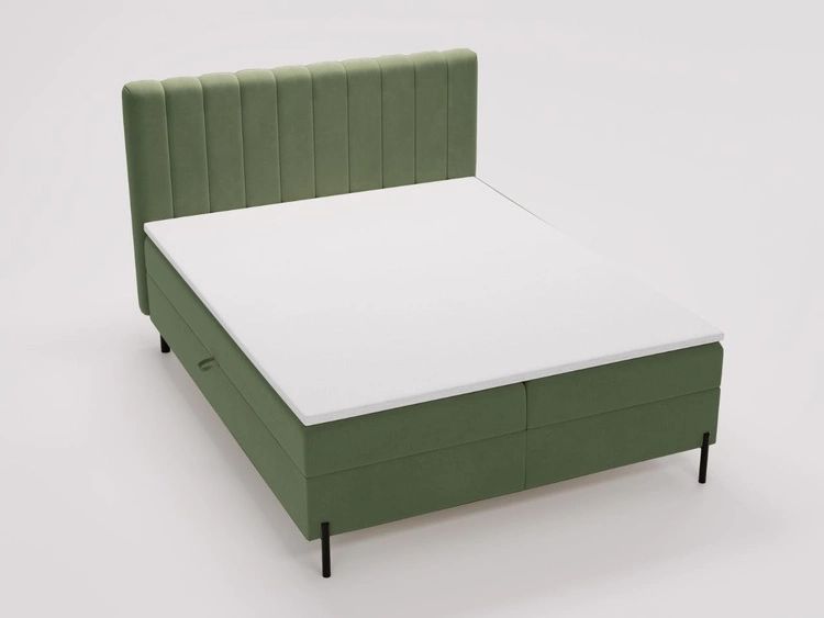 Boxspringbett mit Bettkasten 160x200 Primavera Grün
