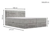 Boxspringbett mit Bettkasten 180x200 Forte Schwarz