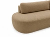 Ecksofa L-Form Rechts mit Schlaffunktion und Bettkasten Aurio O Hellbraun