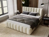 Polsterbett mit Bettkasten und Lattenrost 160x200 Neos Beige