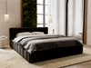 Polsterbett mit Bettkasten und Lattenrost 140x200 Split Schwarz