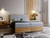 Boxspringbett mit Bettkasten 160x200 Forest Hellgrau