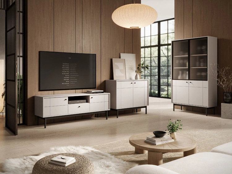 Vitrinenschrank Julio Cashmere