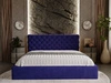 Polsterbett mit Bettkasten und Lattenrost 180x200 Apollo Blau