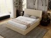 Polsterbett mit Bettkasten und Lattenrost 200x200 Malmo Beige