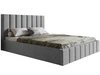 Polsterbett mit Bettkasten und Lattenrost 160x200 Siena Grau