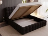 Polsterbett mit Bettkasten und Lattenrost 180x200 Twist Schwarz