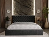Polsterbett mit Bettkasten und Lattenrost 180x200 Apollo  Schwarz