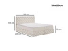 Boxspringbett mit Bettkasten 160x200 Canolo Grün
