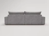 Ecksofa L-Form mit Schlaffunktion und Bettkasten Havi Rechts Grau