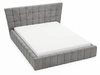 Polsterbett mit Bettkasten und Lattenrost 140x200 Paris Grau