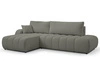 Ecksofa mit Schlaffunktion und Bettkasten Links Adoro Grau 