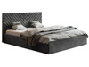 Polsterbett mit Bettkasten und Lattenrost 180x200 Esma Dunkelgrau