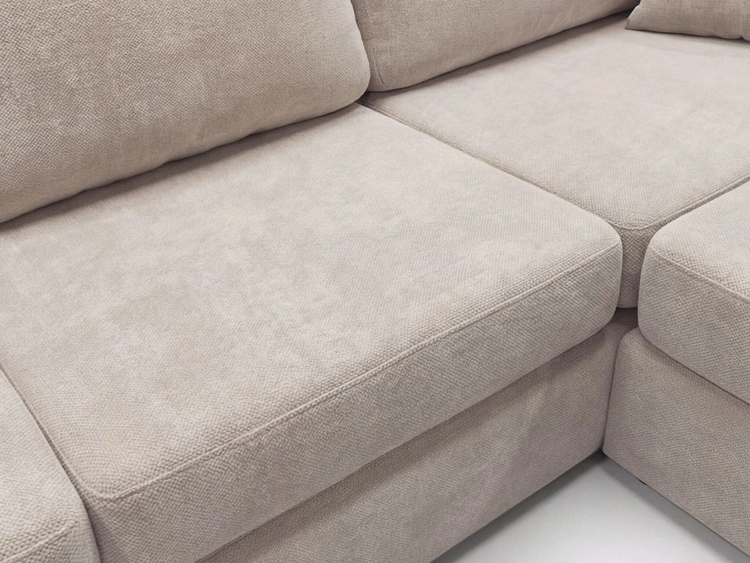 Ecksofa L-Form fürs Wohnzimmer Nesto Rechts Beige