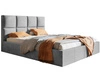 Polsterbett mit Bettkasten und Lattenrost 180x200 Malo Hellgrau