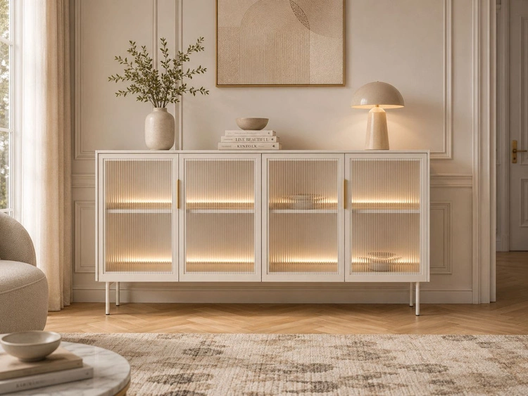 Kommode mit vier Türen Lumina Kaschmir
