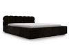 Polsterbett mit Bettkasten und Lattenrost 140x200 Plaza Schwarz
