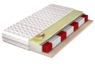 Taschenfederkernmatratze Multipocket mit hochflexiblem HR- und Visco-Schaum Avione 180x200