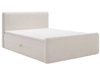 Boxspringbett mit Bettkasten 140x200 Osteno Creme