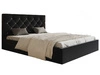 Polsterbett mit Bettkasten und Lattenrost 140x200 Selva Schwarz