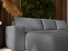 Ecksofa L-Form Links mit Schlaffunktion und Bettkasten Portland Grau