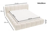 Polsterbett mit Bettkasten und Lattenrost 140x200 Doria Hellgrau