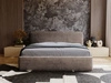 Polsterbett mit Bettkasten und Lattenrost 180x200 Monza Braun