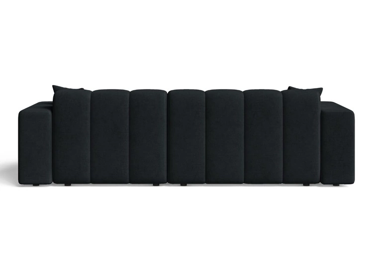 Ecksofa L-Form Rechts Nork Schwarz