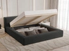 Polsterbett mit Bettkasten und Lattenrost 160x200 Mali Schwarz