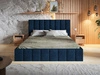 Polsterbett mit Bettkasten und Lattenrost 160x200 Siena Dunkelblau