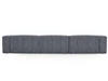Wohnlandschaft Universell Moderne Cord Ecksofa Landi Grau