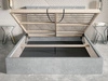 Polsterbett mit Bettkasten und Lattenrost 160x200 Salento Beige
