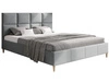 Polsterbett mit Lattenrost 120x200 Luxe Grau